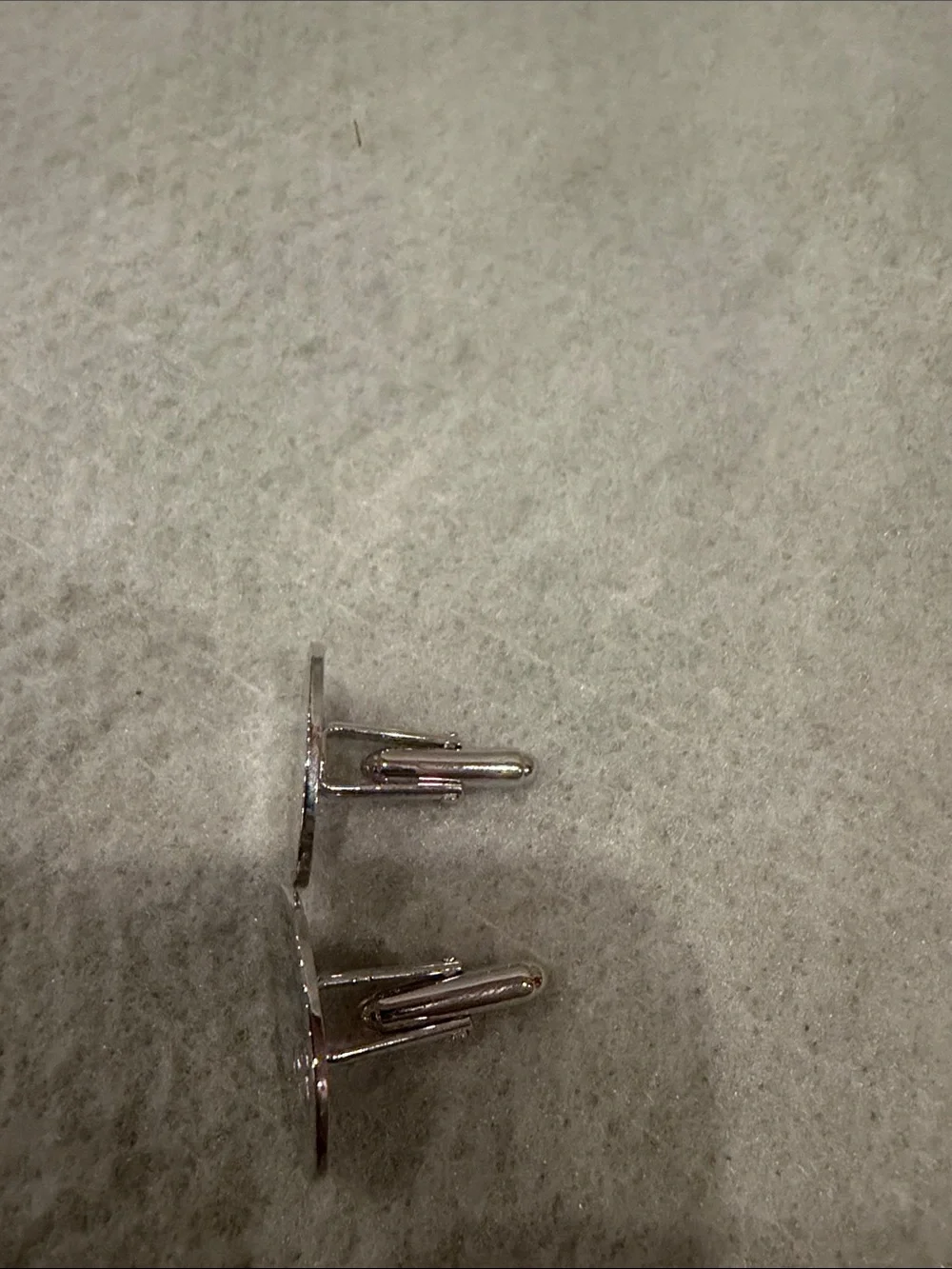 Rare 2005 Disney Silver Oval Mickey Head Cufflinks